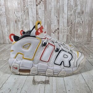 Nike Air More Uptempo Rayguns White Gold Orange DD9282-100 Kids Size 7Y